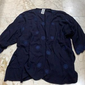 Lucky Brand black and navy cardigan